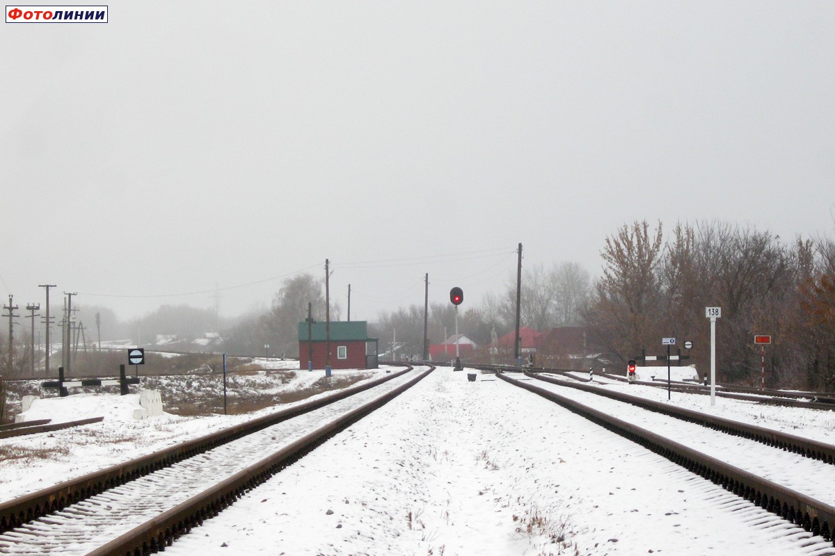 Вид станции в сторону Балашова