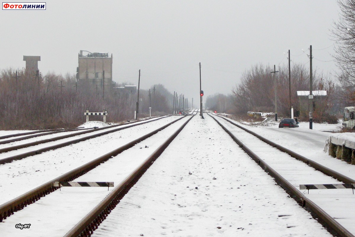 Вид станции в сторону Тамбова