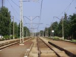 станция Вецаки: Вид с перрона в сторону Царникавы