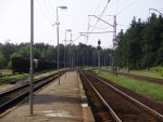 станция Зиемельблазма: Вид с перрона в сторону Вецаки