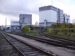 станция Чиекуркалнс: Подъездные пути Рижского мясокомбината и путь перегона Чиекуркалнс - Браса (слева)
