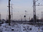 станция Земитаны: Вид на чётную горловину с подъездного пути Рижского молочного комбината