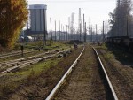 станция Земитаны: Подъездные пути и цементное предприятие Baltik saule в чётной горловине