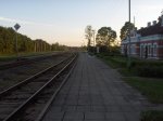 станция Стирниене: Вид с перрона в сторону Аташиене