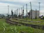 станция Даугавпилс-Шкирошанас: Вид с сортировочной горки (с севера)