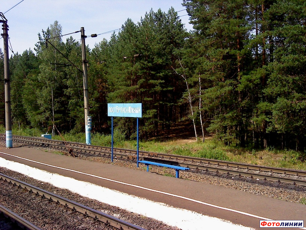 Вид платформы направления "Брянск-Навля"