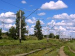 станция Полтава-Южная: Четный путь из Кременчуга, вид в сторону о. п. Пост-Ворскла