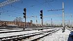 станция Полтава-Южная: Предгорочный парк приёмки. Маршрутные светофоры-ЧМ7Б, ЧМ8Б