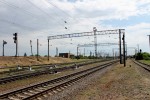станция Гребенка: Вид в четной (западной) горловине в сторону Прилук, Полтавы