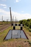 станция Гребенка: Вытяжной тупик, вид в сторону станции