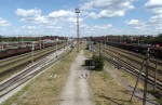 станция Гребенка: Вид в сторону ст. Пирятин и Лубны