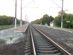 путевой пост 200 км: Пассажирская платформа, вид в сторону Ромодана
