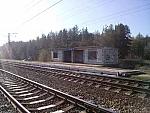 о.п. Подгорки: Вид в сторону станции Букино