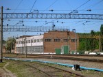 станция Красноград: Вид здания Красноградского завода металлоконструкций
