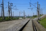 станция Красноград: Горловина станции, вид в сторону Днепропетровска