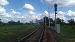 станция Селещина: Входной светофор Ч со стороны Полтавы