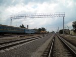 станция Новые Санжары: Реконструкция станции, вид в сторону Кременчуга