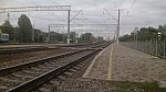 о.п. Пост-Ворскла: Вид на Кременчуг и Красноград с начала платформы по нечетному пути