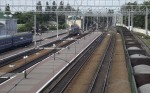 станция Кременчуг: Вид в сторону Полтавы и Ромодана