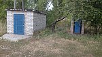станция Кагамлыкская: Туалет и хозяйственная постройка в нечетной горловине парка "Р"
