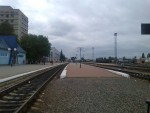 станция Сумы: 1-я и 2-я платформы, вид в сторону Ворожбы