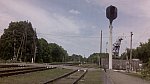 станция Лохвица: Маневровый заградительный светофор МЗ4 на подъездном пути к пункту приема металлолома
