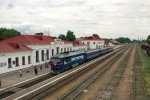 станция Ромны: Здание вокзала и вид в сторону Кременчуга