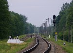 станция Засулье: Входной светофор Ч со стороны Ромнов