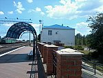 станция Крюков-на-Днепре: Вид в сторону Буртов с платформы