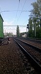 станция Крюков-на-Днепре: Выходной светофор Н4: вид на Бурты