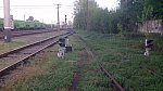 станция Крюков-на-Днепре: Маневровые светофоры М34 и М36 вид в сторону Буртов