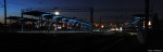 станция Харьков-Левада: Платформы станции вечером (панорамное фото)