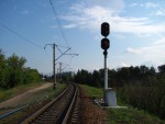 станция Купянск-Узловой: Входной светофор Ч со стороны Харькова