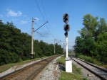 станция Купянск-Узловой: Входной светофор ЧЛ со стороны Святогорска