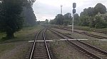 станция Кагамлыкская: Светофор НМ1 в горловине парка"Р": вид на Рублевку