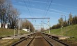 о.п. Лошица: Вид платформ в сторону Минска-Южного