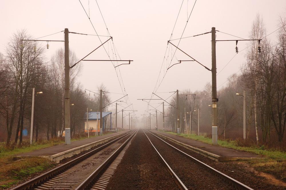 Вид платформ в сторону Осипович