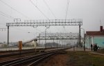 станция Пуховичи: Вид платформ в сторону Минска