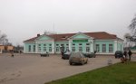 станция Пуховичи: Вид пассажирского здания со стороны города