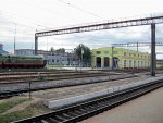 станция Осиповичи I: Вид платформ и локомотивного депо