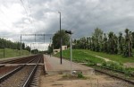 Вид платформы осиповичского направления в сторону Колядич