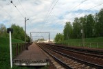 о.п. Железнодорожный: Вид в направлении Минска