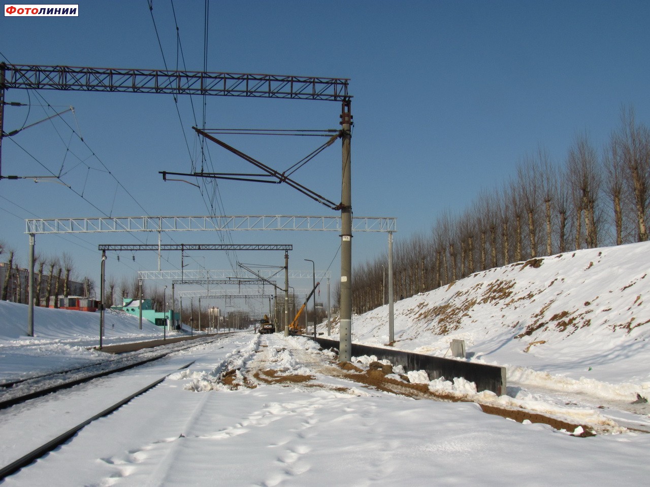Вид платформы минского направления в сторону Минска-Южного
