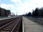 о.п. Верхи: Вид платформ в сторону Осипович