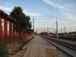 станция Колядичи: Вид 1-ой платформы в сторону Миханович