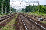 станция Талька: Вид на платформы в сторону Минска