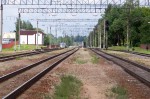 станция Пуховичи: Вид в сторону Минска