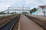 станция Пуховичи: Платформы, вид в сторону Минска