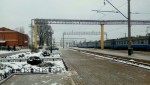 станция Осиповичи I: Вид с первой платформы в сторону Могилева и Жлобина