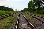 станция Руденск: 21-23 пути, вид из горловины со стороны ТЭЦ